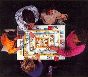 Not how talisman was originally played - the eagle-eyed may spot that this is actually a french family enjoying one of the international talisman editions